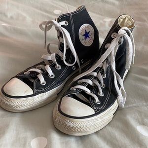 black high top converse